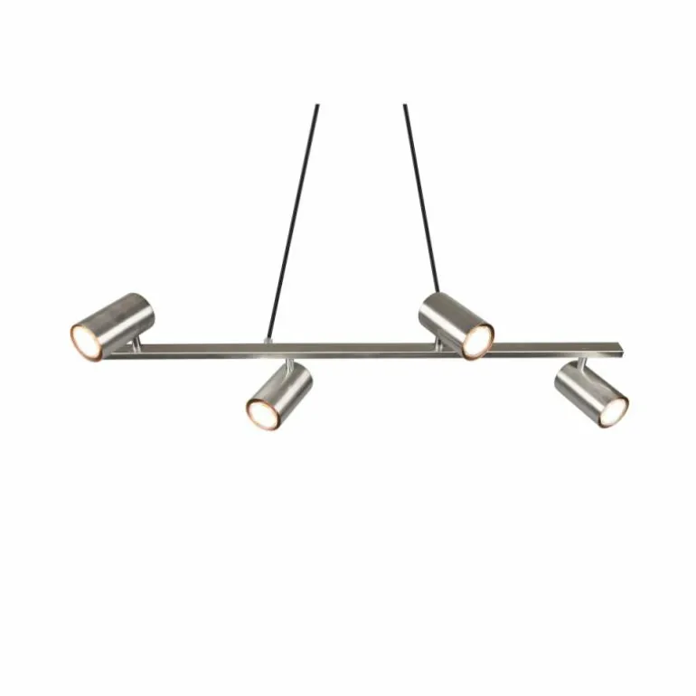Suspension Trio MARLEY Nickel mat, 4 lumières