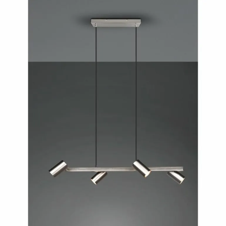 Suspension Trio MARLEY Nickel mat, 4 lumières