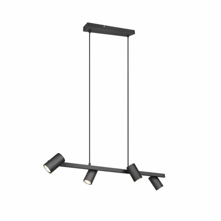 Suspension Trio MARLEY Noir, 4 lumières