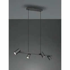 Suspension Trio MARLEY Noir, 4 lumières