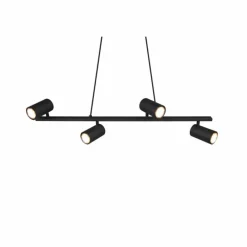 Suspension Trio MARLEY Noir, 4 lumières