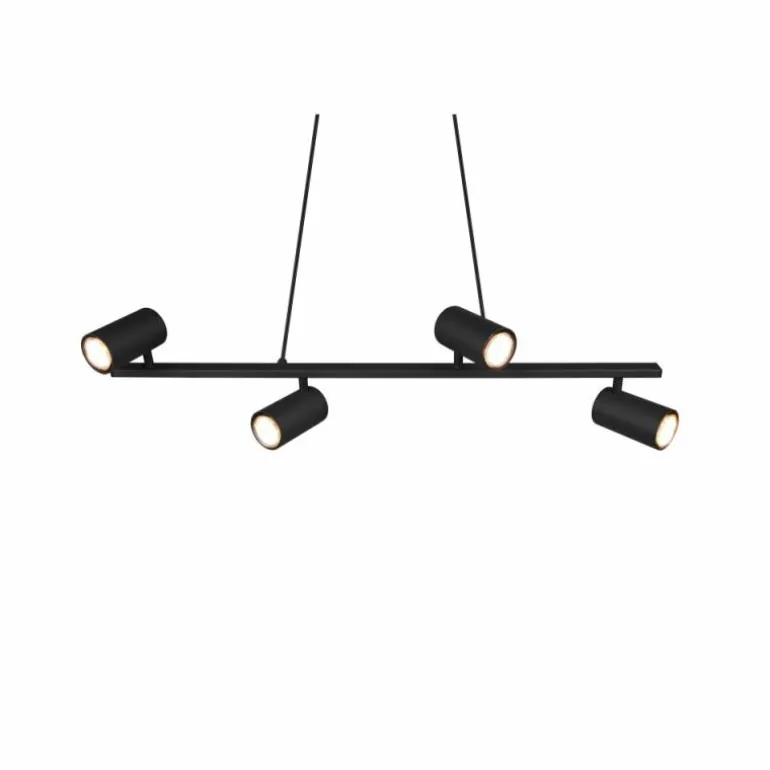 Suspension Trio MARLEY Noir, 4 lumières