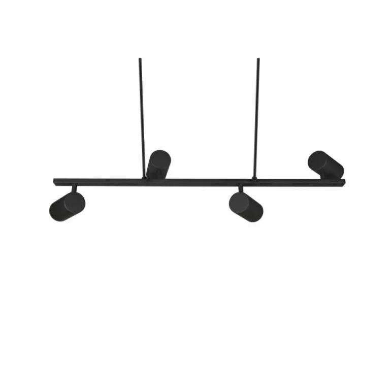 Suspension Trio MARLEY Noir, 4 lumières