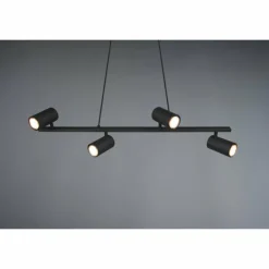 Suspension Trio MARLEY Noir, 4 lumières