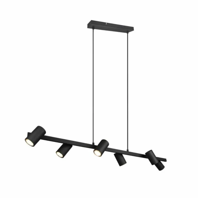 Suspension Trio MARLEY Noir, 6 lumières