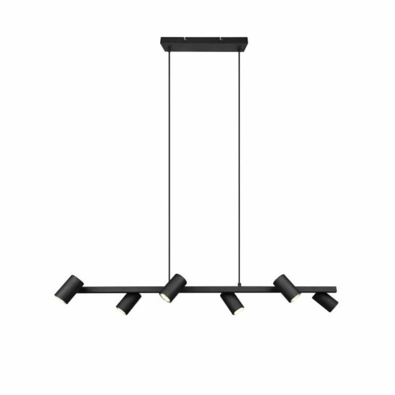 Suspension Trio MARLEY Noir, 6 lumières