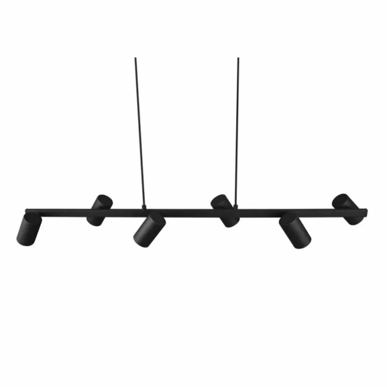 Suspension Trio MARLEY Noir, 6 lumières