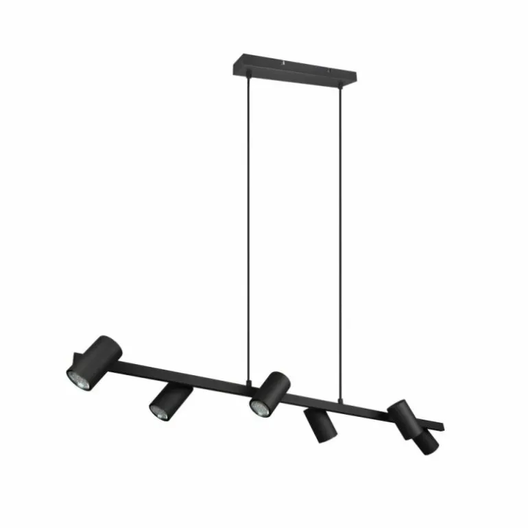 Suspension Trio MARLEY Noir, 6 lumières