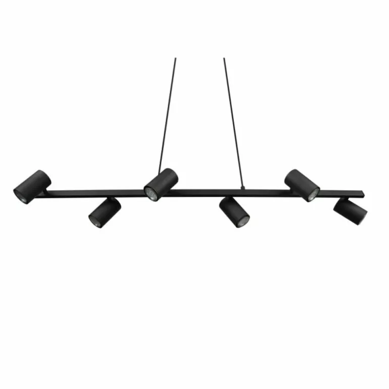Suspension Trio MARLEY Noir, 6 lumières
