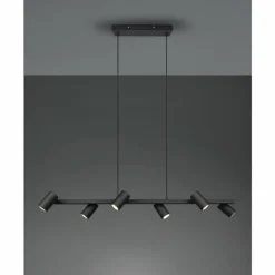 Suspension Trio MARLEY Noir, 6 lumières