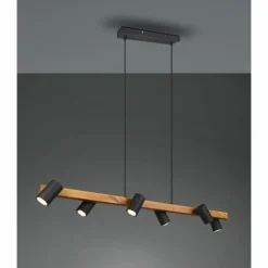 Suspension Trio MARLEY Noir, 6 lumières