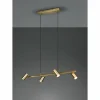 Suspension Trio Marley Vieux laiton, 4 lumières