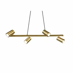 Suspension Trio Marley Vieux laiton, 4 lumières