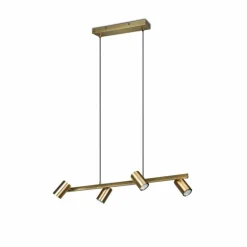 Suspension Trio Marley Vieux laiton, 4 lumières