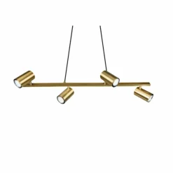 Suspension Trio Marley Vieux laiton, 4 lumières