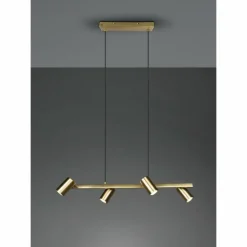 Suspension Trio Marley Vieux laiton, 4 lumières
