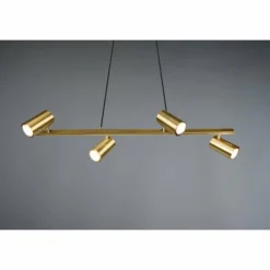 Suspension Trio Marley Vieux laiton, 4 lumières
