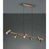 Suspension Trio Marley Vieux laiton, 6 lumières