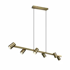 Suspension Trio Marley Vieux laiton, 6 lumières