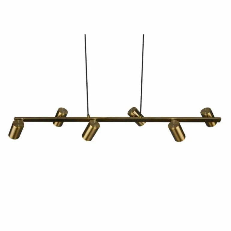 Suspension Trio Marley Vieux laiton, 6 lumières