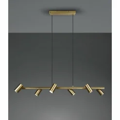 Suspension Trio Marley Vieux laiton, 6 lumières
