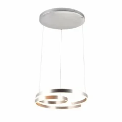 Suspension Trio Marnie LED Aluminium brossé, 1 lumière
