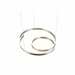 Suspension Trio Marnie LED Aluminium brossé, 1 lumière