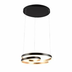 Suspension Trio Marnie LED Or, Noir, 1 lumière