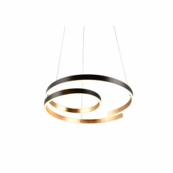 Suspension Trio Marnie LED Or, Noir, 1 lumière