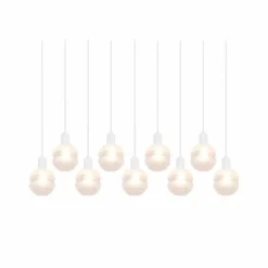 Suspension Trio Mela Blanc, 9 lumières