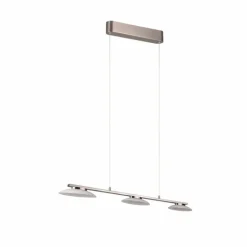 Suspension Trio Merton LED Nickel mat, 3 lumières