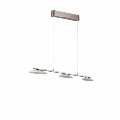 Suspension Trio Merton LED Nickel mat, 3 lumières