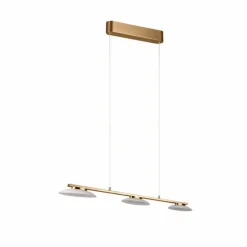 Suspension Trio Merton LED Laiton, 3 lumières