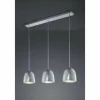 Suspension Trio ONTARIO Nickel mat, 3 lumières