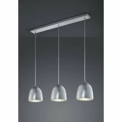 Suspension Trio ONTARIO Nickel mat, 3 lumières