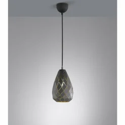 Suspension Trio ONYX Anthracite, 1 lumière