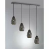 Suspension Trio ONYX Anthracite, 4 lumières