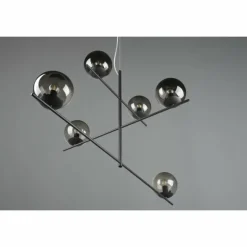 Suspension Trio Pure Anthracite, 6 lumières