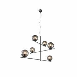 Suspension Trio Pure Anthracite, 6 lumières
