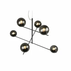 Suspension Trio Pure Anthracite, 6 lumières