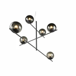 Suspension Trio Pure Anthracite, 6 lumières
