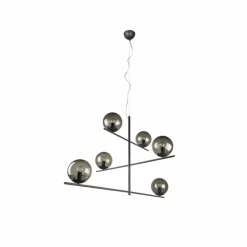Suspension Trio Pure Anthracite, 6 lumières