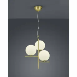 Suspension Trio PURE Laiton, 3 lumières