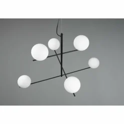 Suspension Trio Pure Noir, 6 lumières