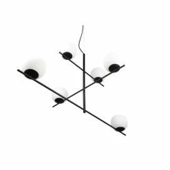 Suspension Trio Pure Noir, 6 lumières