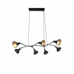 Suspension Trio Roxie Laiton, Noir, 7 lumières