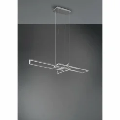 Suspension Trio Salinas LED Nickel mat, 1 lumière