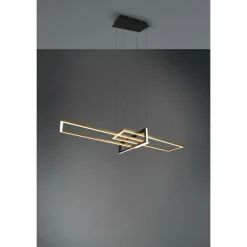 Suspension Trio Salinas LED Noir, 1 lumière