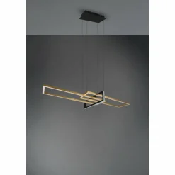 Suspension Trio Salinas LED Noir, 1 lumière