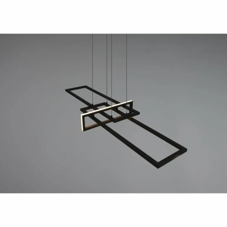 Suspension Trio Salinas LED Noir, 1 lumière
